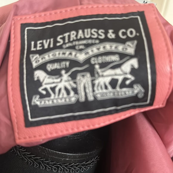 BELTED FAUX LEATHER MOTO JACKET - Picture 5 of 6